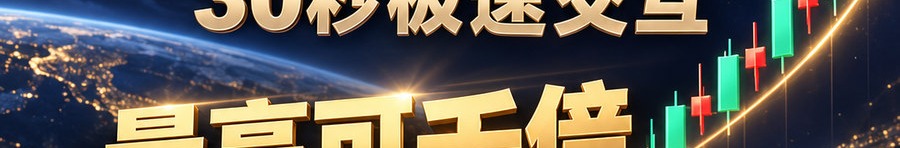 Turbo Flow 平台；2 [physical coin engraved $] 即可；30秒极速交互；最高可千倍；30秒；立即进入
